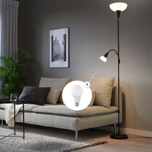 TAGARP 토가르프 상향식플로어스탠드 독서등 블랙 (전구포함)