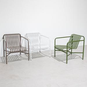 [리퍼] 헤일리 암체어 야외 철제 카페 테라스 의자 3colors