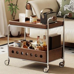 [해외] 엔틱 볼 포인트 인테리어 다용도 트롤리 사이드테이블