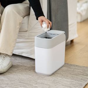 스마트 자동센서 휴지통 12L 봉투흡착 슬라이딩