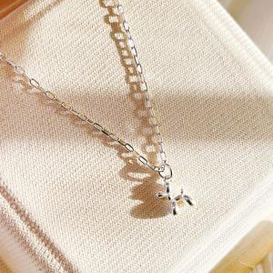 925실버 귀여운 풍선 강아지 목걸이 은목걸이 친구선물 전체순은