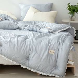 미미 부드러운 렌징 모달 100% 사계절 이불세트 S/Q 레이스 호텔침구 항균 옥수수솜