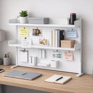 동테이블선반 1000x235 다용도 타공판 스탠드 책상정리