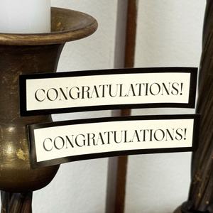 졸업 디저트 포장 실링 스티커 입힉 축하 띠 스티커 클래시 20장(40개)