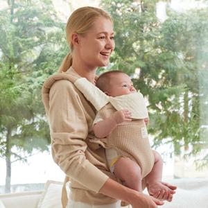 제로 메쉬 아기띠+오가닉 침받이 세트 가벼운 아기띠