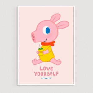 귀여운 동물 사랑스러운 데이지 포스터 (030)