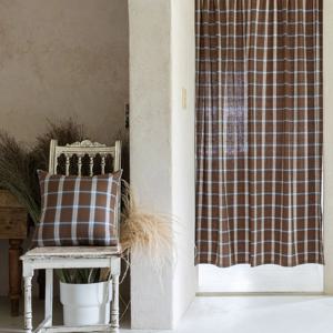 도톰한 웜톤 타탄체크 가리개커튼 9종 3size 겨울 방한 방풍 생활암막