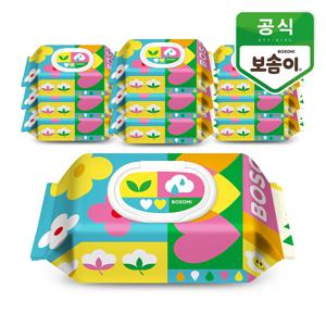 보솜이 펀앤플레이 라이트 아기물티슈 캡 60매 10개