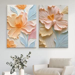 복 들어오는 입체 유화 감성 플라워 꽃 그림 캔버스 거실 인테리어 액자 6종