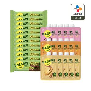 밸런스밀 프로틴 쉐이크 45g(귀리 5개+견과 5개+카카오 5개)+프로틴바 말차초코 12개