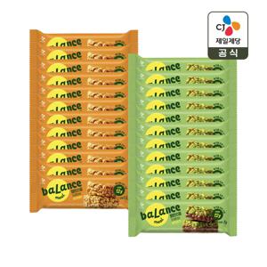 밸런스밀 프로틴바 말차초코 38g 12입 x1개+피넛버터 34g 12입 x1개