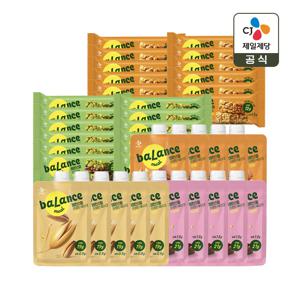 밸런스밀 프로틴쉐이크 45g(귀리5+견과5+카카오5)+프로틴바 말차초코12+피넛버터12