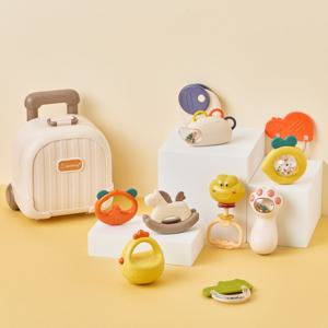 아가짱 신생아 아기 장난감 치발기 캐리어 딸랑이10종 세트 (+캐리어케이스)