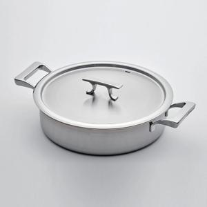 큐파이 구리 낮은 양수 냄비 24cm