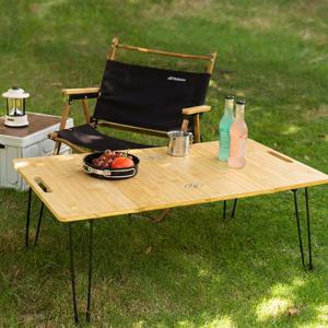 캠핑 뱀부 접이식 4폴딩 테이블 차박 아웃도어 피크닉