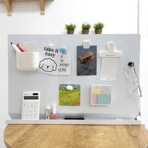 모어 클램프 데스크 철제 파티션 책상 가림막 메모판 자석보드 무타공 메모보드