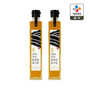 백설 100% 국산 통참깨 참기름 200ml x2개