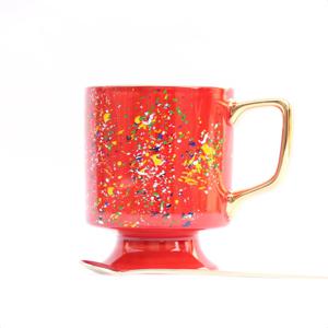 피에 뿌앙 레드 골드 머그컵 명품 예쁜 이니셜 각인 집들이 선물