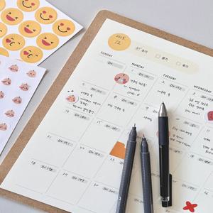 BIG 이유식캘린더 만년형 빅사이즈 이유식 달력 다이어리 스케쥴 일지