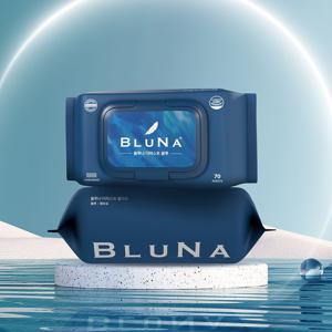 더퍼스트 블루 캡형 엠보싱 대용량 아기물티슈 70매 10팩