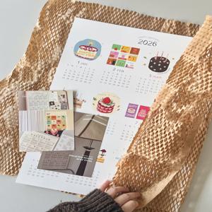 2026 케이크 연간 달력 생일 편지 카드 심플 방꾸미기 데코 선물 벽걸이