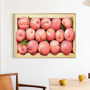 풍수 사과 그림 액자 인테리어 금전운 포스터 액자 - 5. 복숭아상자