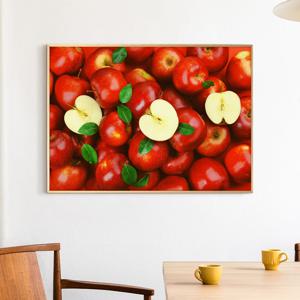 풍수 사과 그림 액자 인테리어 금전운 포스터 액자 - 6. 가득한 빨간사과
