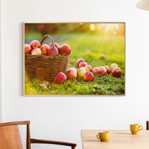 풍수 사과 그림 액자 인테리어 금전운 포스터 액자 - 11. 컬러사과 바구니