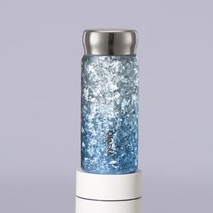 티타늄 포켓 팜 오볼 텀블러 210ml 블루 초경량 미니텀블러 보온 보냉