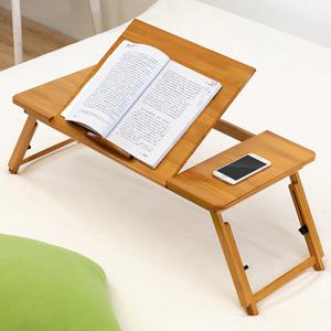 원목 노트북테이블 접이식테이블 확장형 대나무 테이블