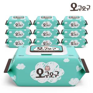 아기물티슈 민트 70gsm 캡형 72매 10팩