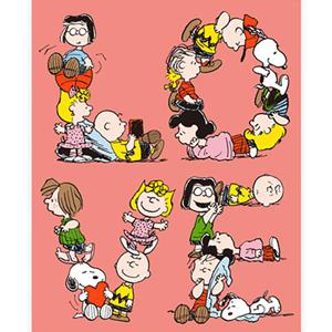 DIY 보석십자수 피너츠 스누피 캔버스형 DAILY 러브유 40x50