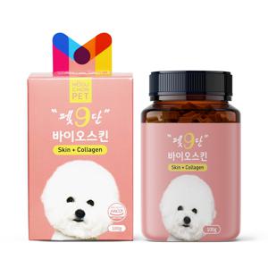 펫9단 강아지 피부 털 피모 영양제 100g 바이오스킨