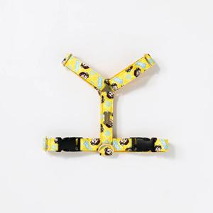 페코짱 노랑 H형 강아지하네스 가슴줄 중형견 대형견