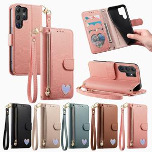 갤럭시 A시리즈 지퍼지갑 하트 다이어리 케이스 A57 A37 A17 A56 A36 A16