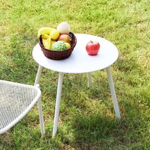 [리퍼] 심플 라운지 야외테이블 철제 파우더코팅 아웃도어 카페 티 마당 테이블 2color