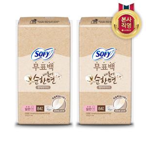쏘피 순한면 무표백 속커버 라이너 일반 84P x 2개