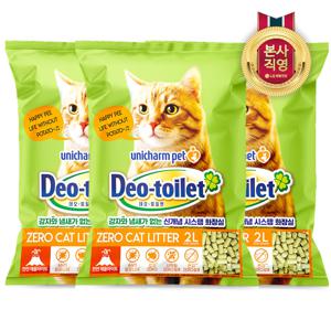 감자&사막화 Zero 고양이모래 2L x 3개