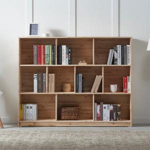 삼나무 원목 2000 3단 가로형 파티션 책장 유아 어린이 아이방 교구장