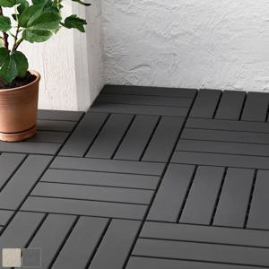 룬넨 조립식 데크타일 마루 베란다 플라스틱 30x30 (9입)