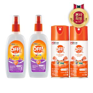 오프 미스트액 모기기피제 177ml 2개 + 스프레이 150ml 2개