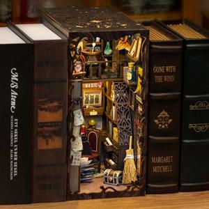 DIY 미니어처 하우스 북눅 북엔드 인테리어 장식소품 마법의 약국