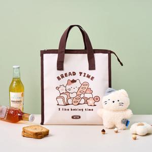 베이커리 밀크캣 보온보냉백 브라운