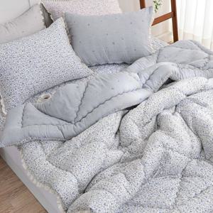 보드 모달 옥수수솜 침구세트 레이스 차렵이불 침대패드