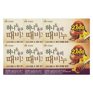 허니율피 때비누 90g x6