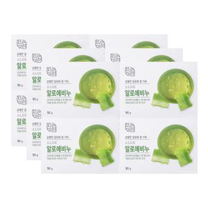 자연미인 알로에비누 90g 4입 x3