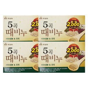 오곡 때비누 90g x4