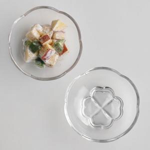 클로버 글라스 접시 유리볼 디저트그릇 씨리얼볼