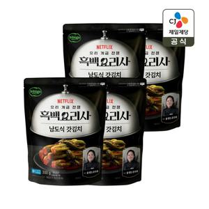 CJx흑백요리사 비비고 갓김치 300g x4개