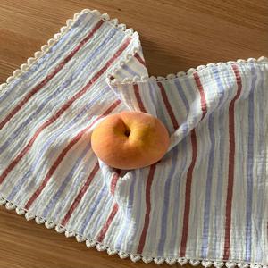 스트라이프 패브릭 테이블매트 키친크로스 가전덮개